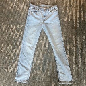george slim fit light washed denim jeans